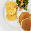 Quinoa Chicken Burger With Kale & Potato Chips